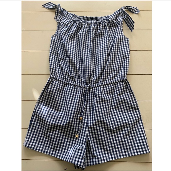 Tory Burch Gingham Romper - Picture 4 of 16